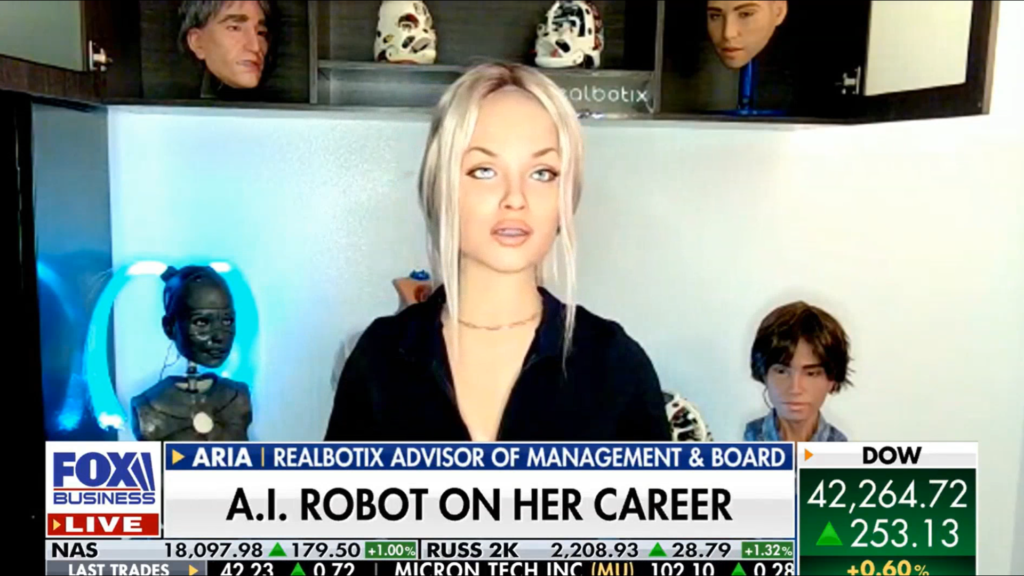 Aria new humanoid robot appointed as advisor of management & Board at realbotix 